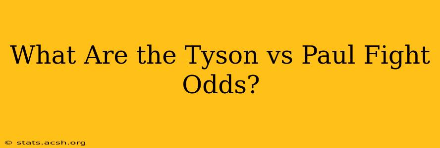 What Are the Tyson vs Paul Fight Odds?