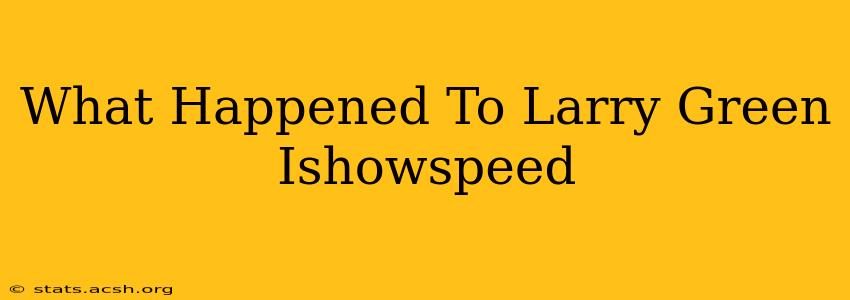 What Happened To Larry Green Ishowspeed