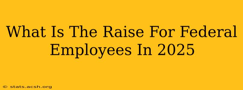 What Is The Raise For Federal Employees In 2025