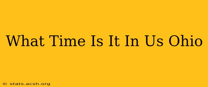 What Time Is It In Us Ohio