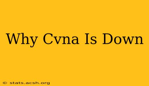 Why Cvna Is Down