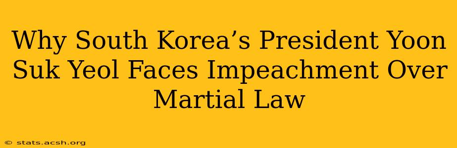 Why South Korea’s President Yoon Suk Yeol Faces Impeachment Over Martial Law