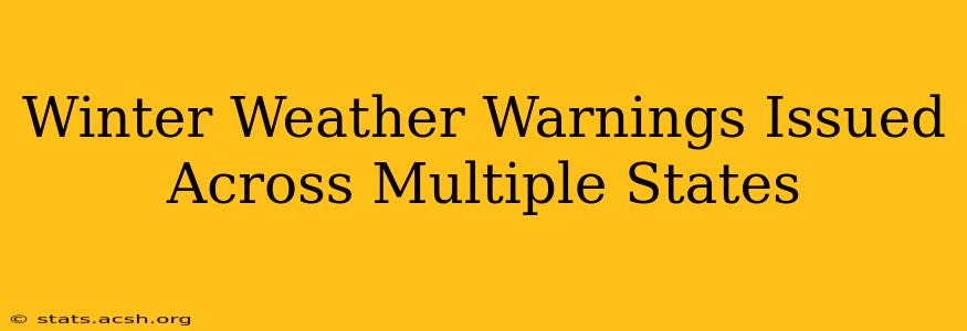 Winter Weather Warnings Issued Across Multiple States