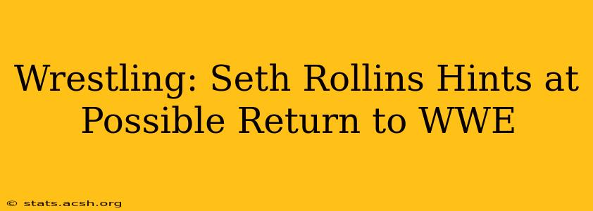 Wrestling: Seth Rollins Hints at Possible Return to WWE